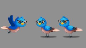 BLUE TUNI CHIDIYA 2 CARTOON CHARACTER CJS13
