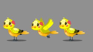 YELLO TUNI CHIDIYA CARTOON CHARACTER CJS2