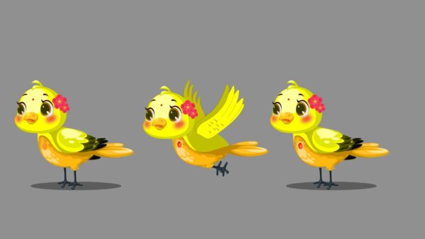 YELLO TUNI CHIDIYA CARTOON CHARACTER CJS2