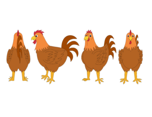 HEN ANIMATED CARTOON CHARACTER COPYRIGHT FREE